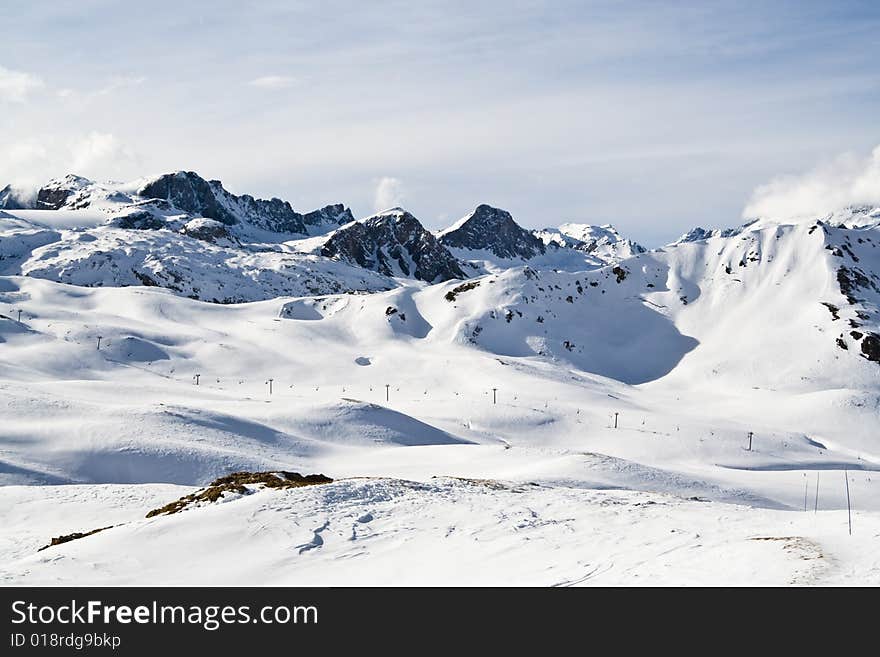 France. Ski Resort Val D Izere