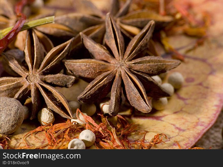 Star anice and other spices