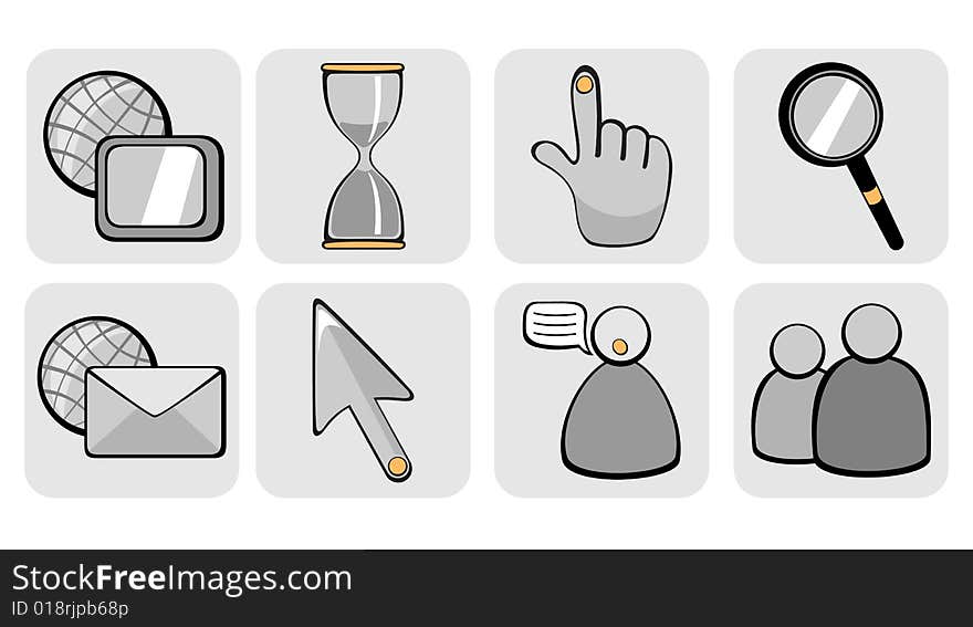 Website and Internet icons