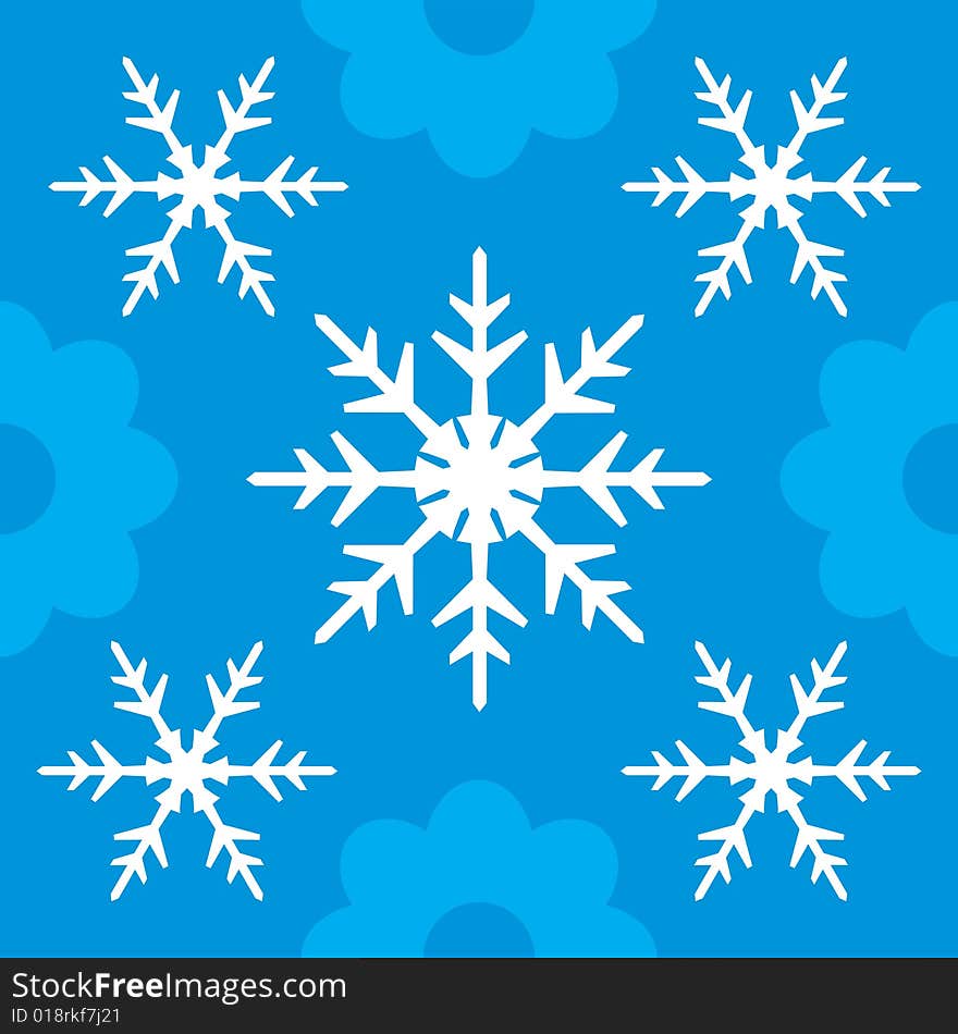 Seamless Abstract Winter Background.