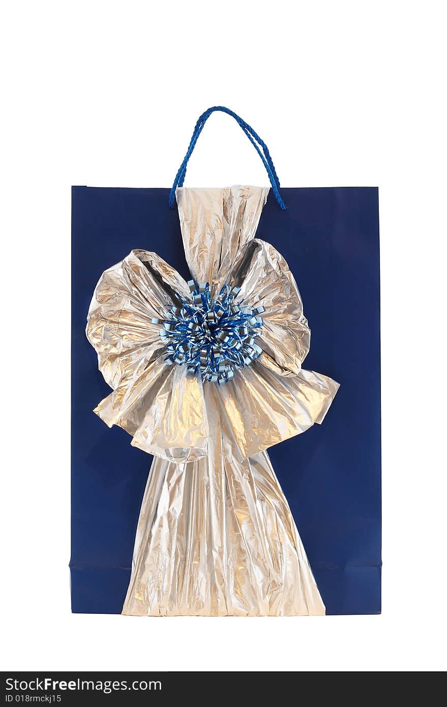 The paper bag with decoration