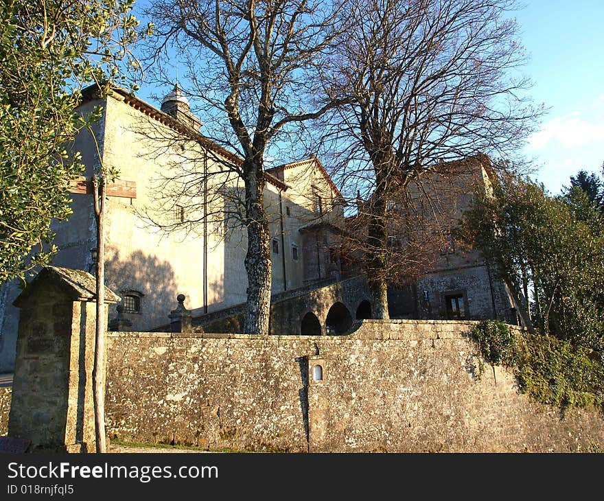 Church on mount senario tuscany