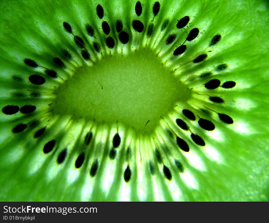 Macro photo of Kiwifruit