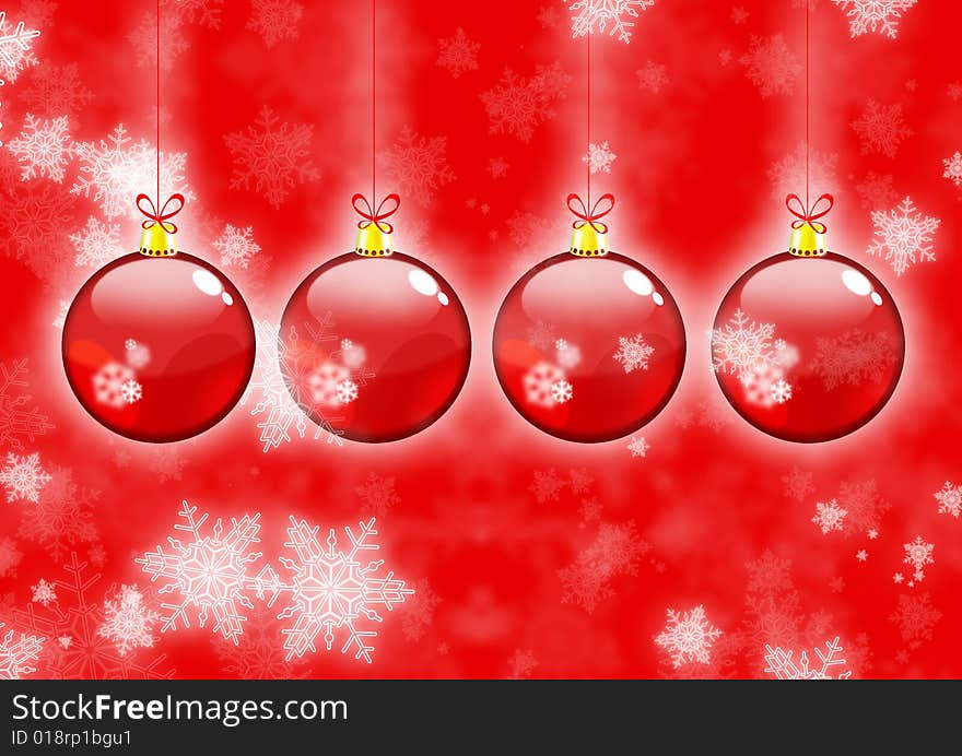 Xmas background in red colors