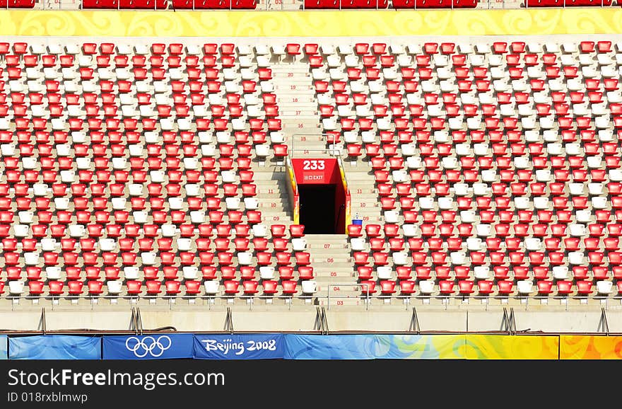 Grandstand of stadium