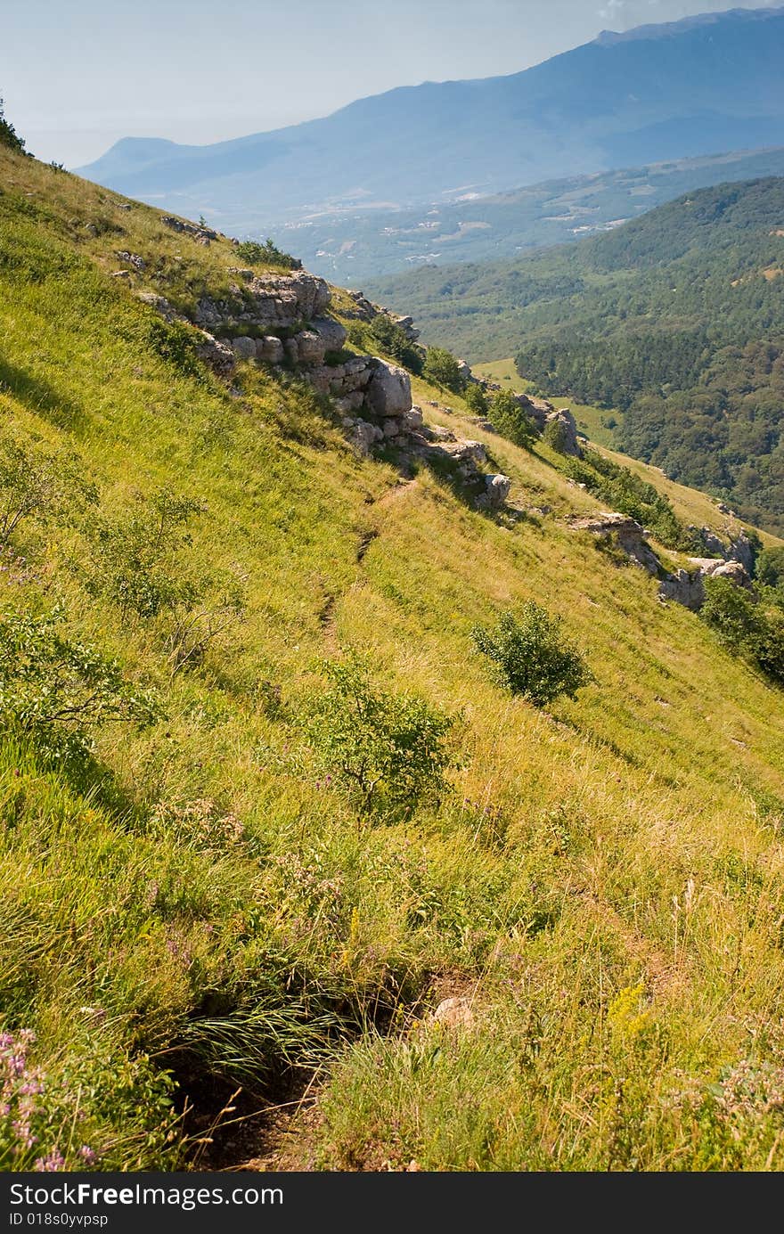 Summer mountain landscape in Crimea, Ukraine. Summer mountain landscape in Crimea, Ukraine