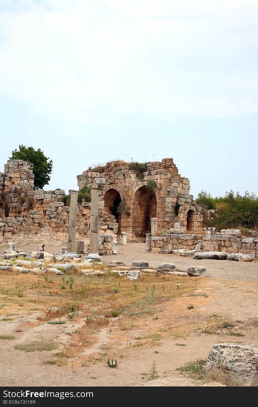 Ancient Castle Ruins.