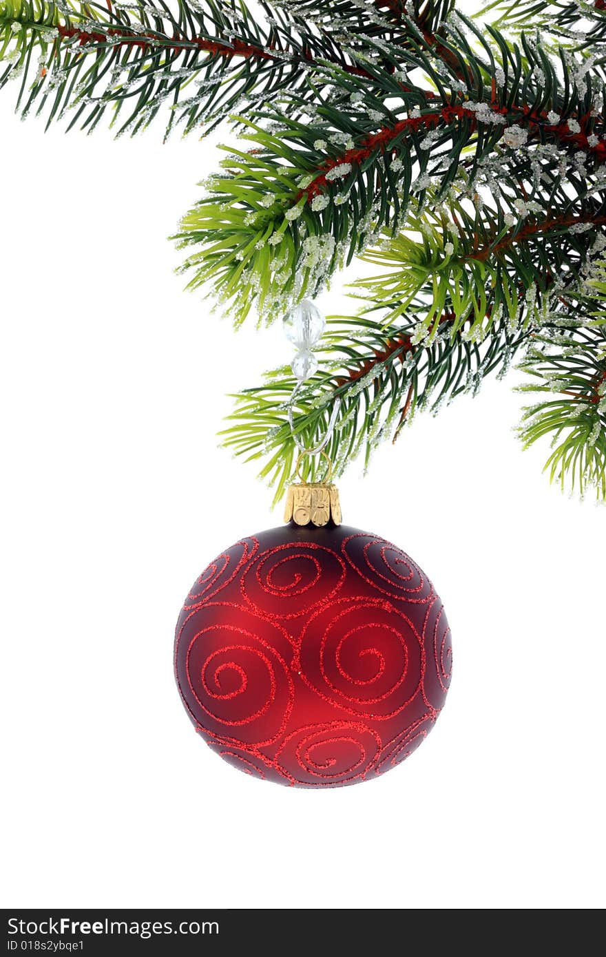 Christmas decoration on a white background. Christmas decoration on a white background.