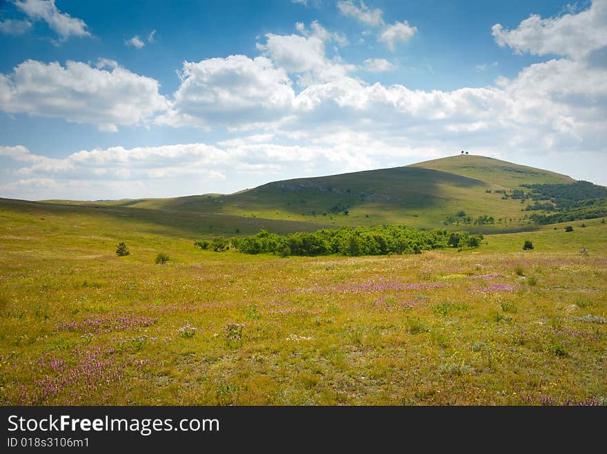 Summer mountain landscape in Crimea, Ukraine. Summer mountain landscape in Crimea, Ukraine