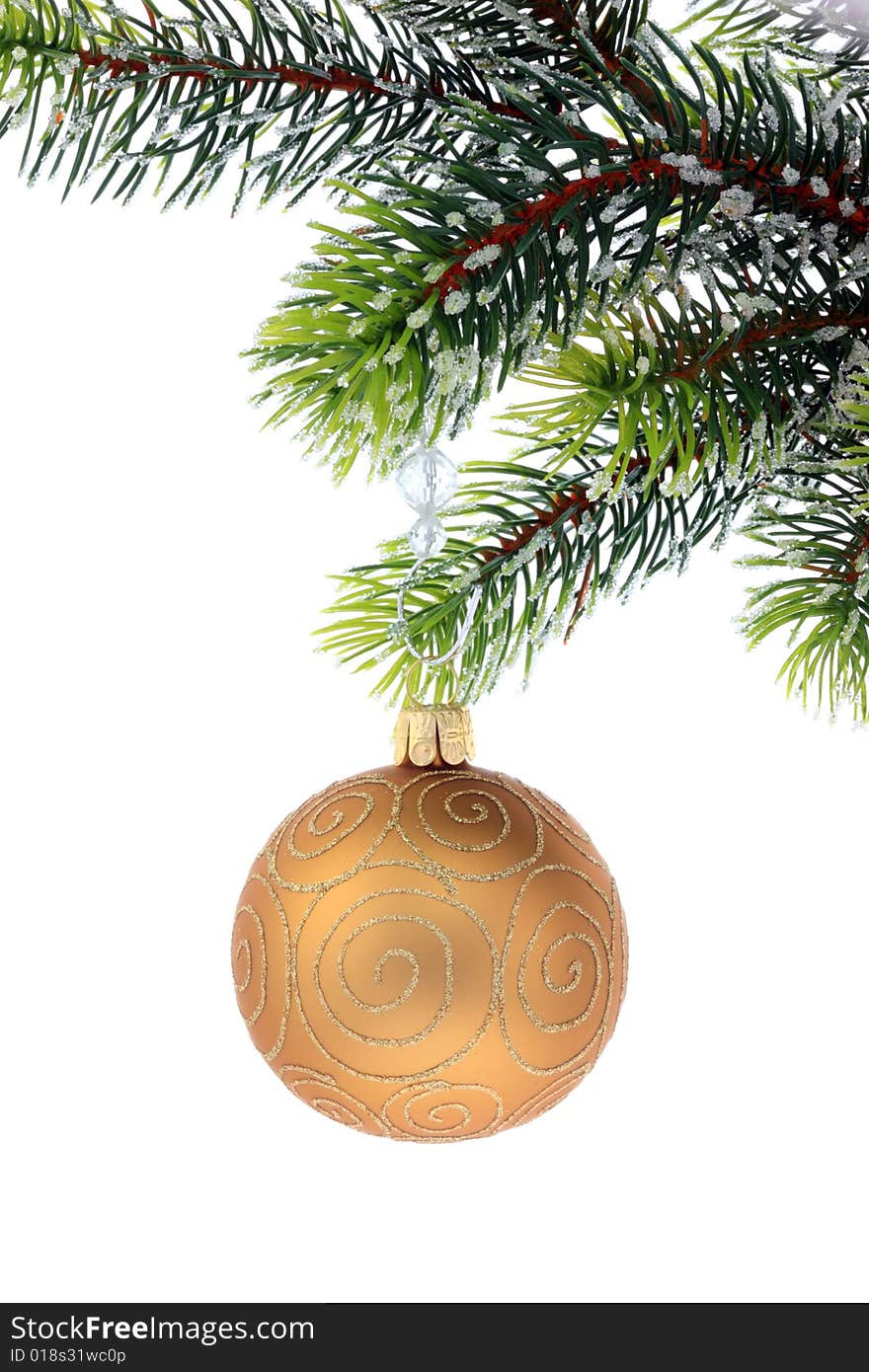 Christmas decoration on a white background. Christmas decoration on a white background.