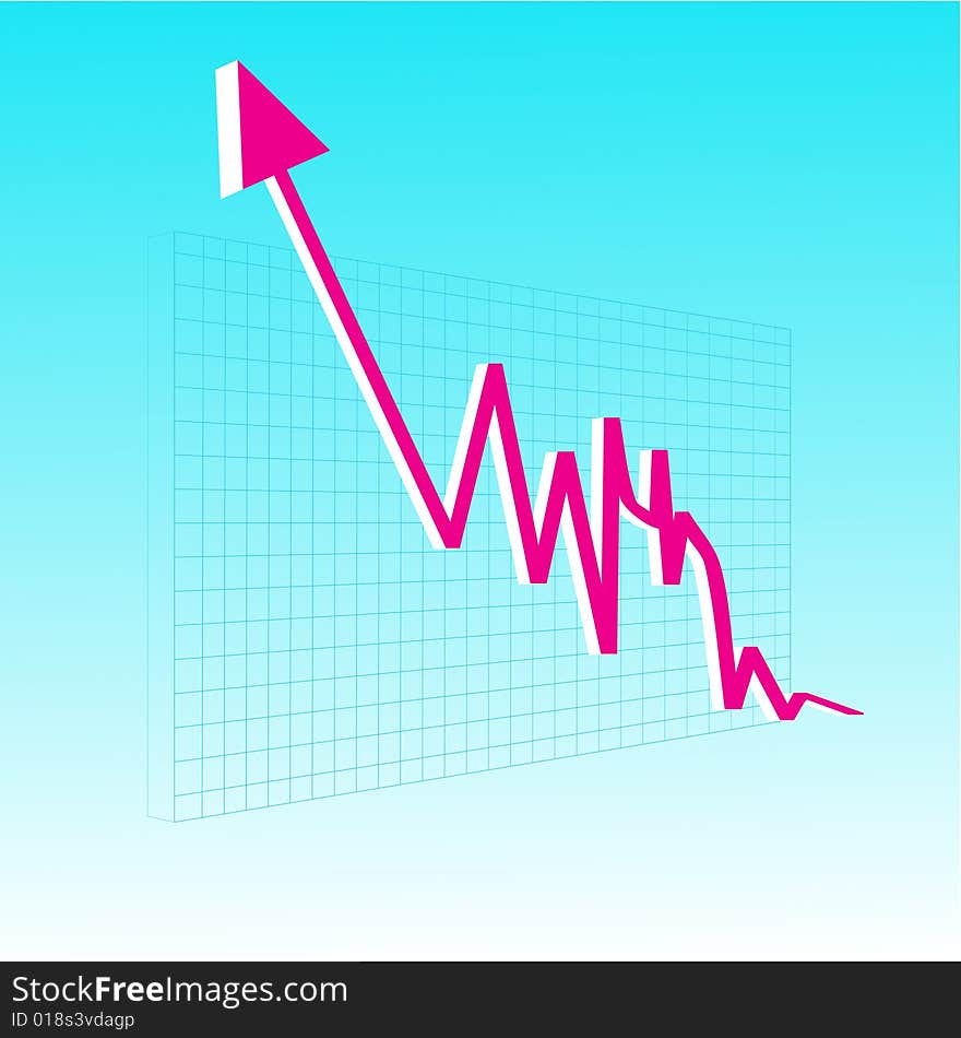 A colourful illustration showing financial fluctuation on a board. A colourful illustration showing financial fluctuation on a board.