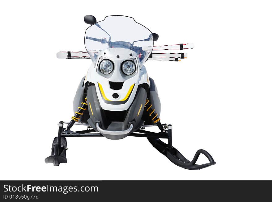 Ski-doo isolate in white background