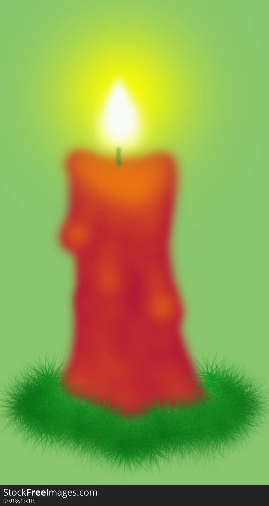 Red Christmas Candle