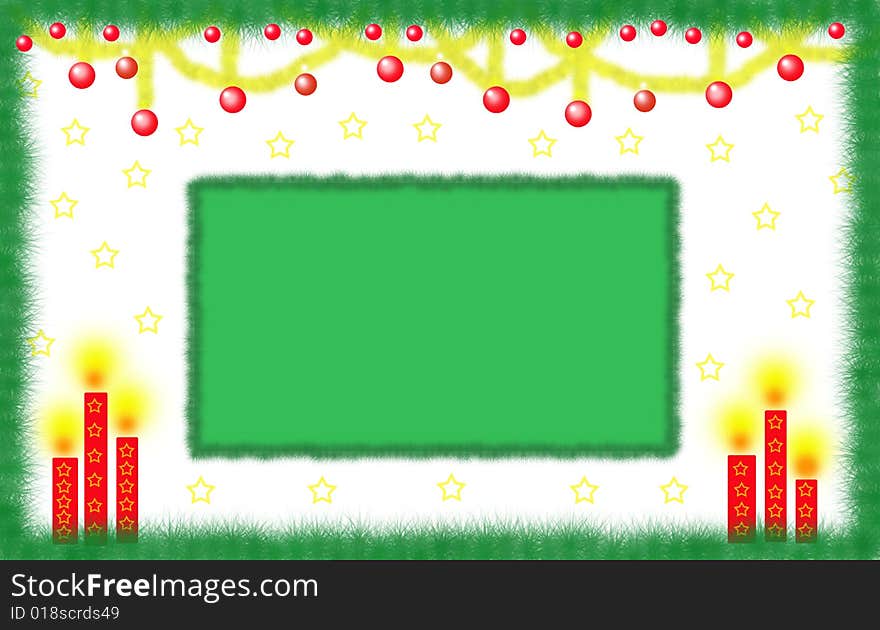 Green Christmas Card