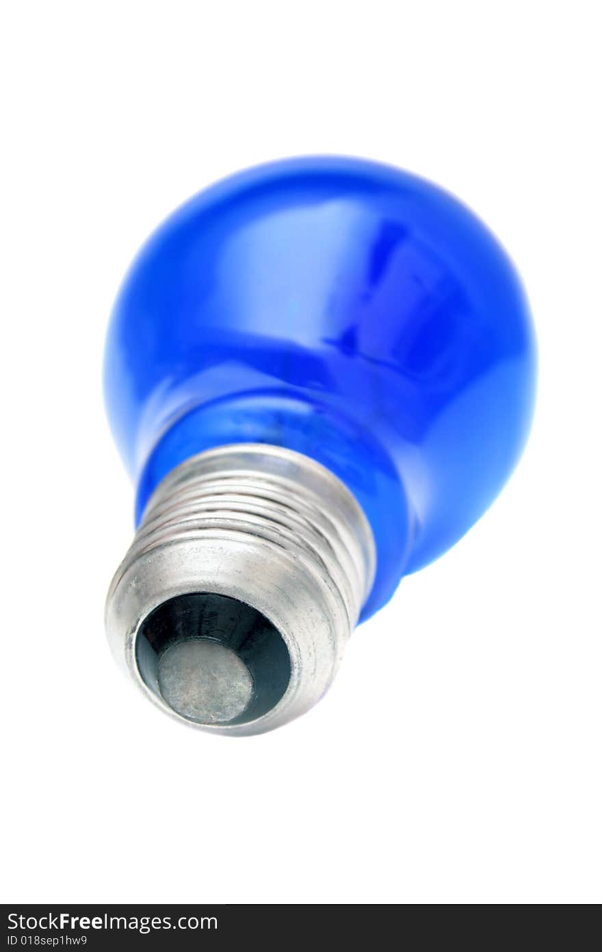 Blue light bulb.