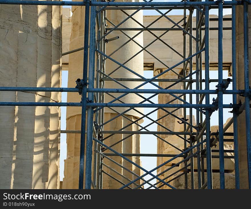 Scaffolding at the Parthenon