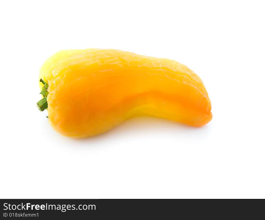 Paprika  isolated on a white background