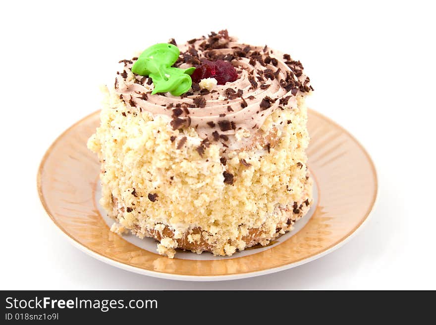 Cakes isolated on a white background. Cakes isolated on a white background