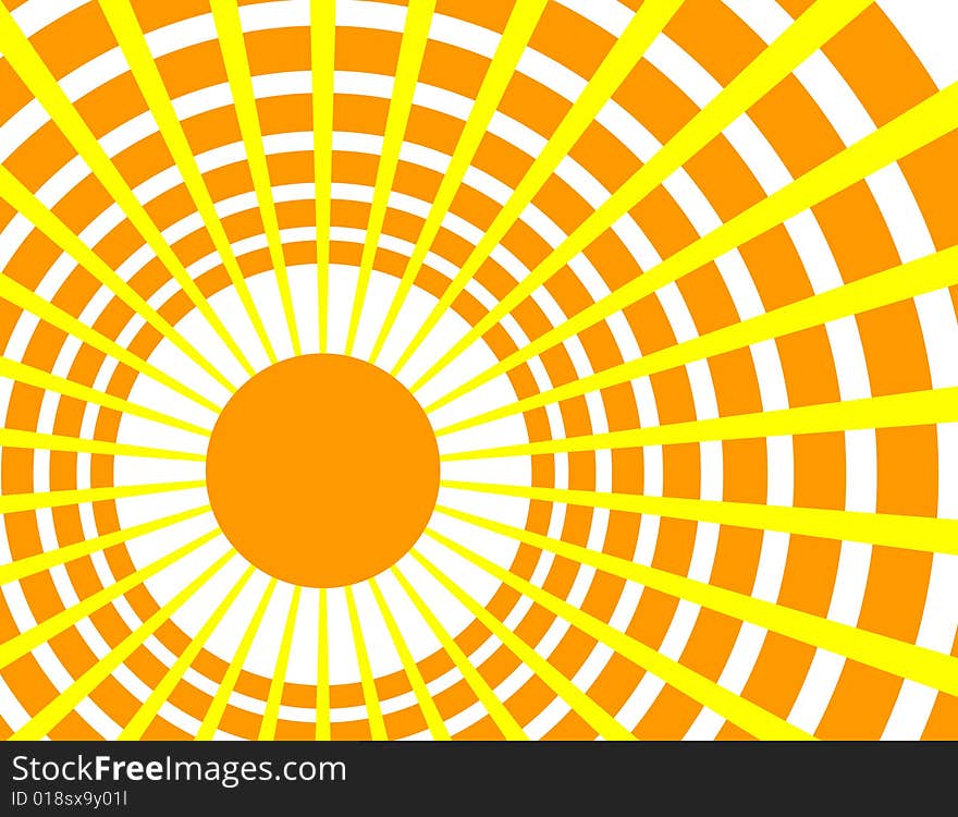 Abstract background with sun.Vector illustration. Abstract background with sun.Vector illustration.