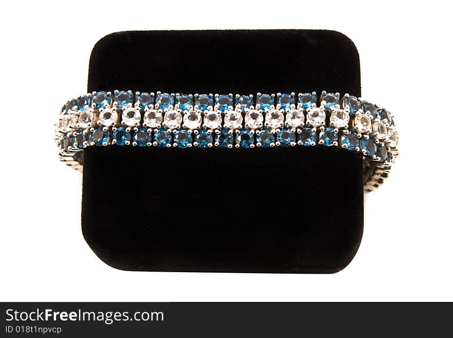 Blue And White Diamond Bracelet