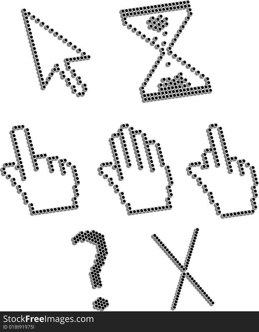 Pixel cursors