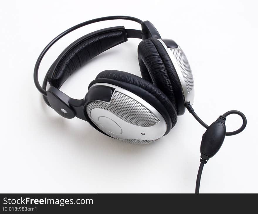 Headphones on white background isolated