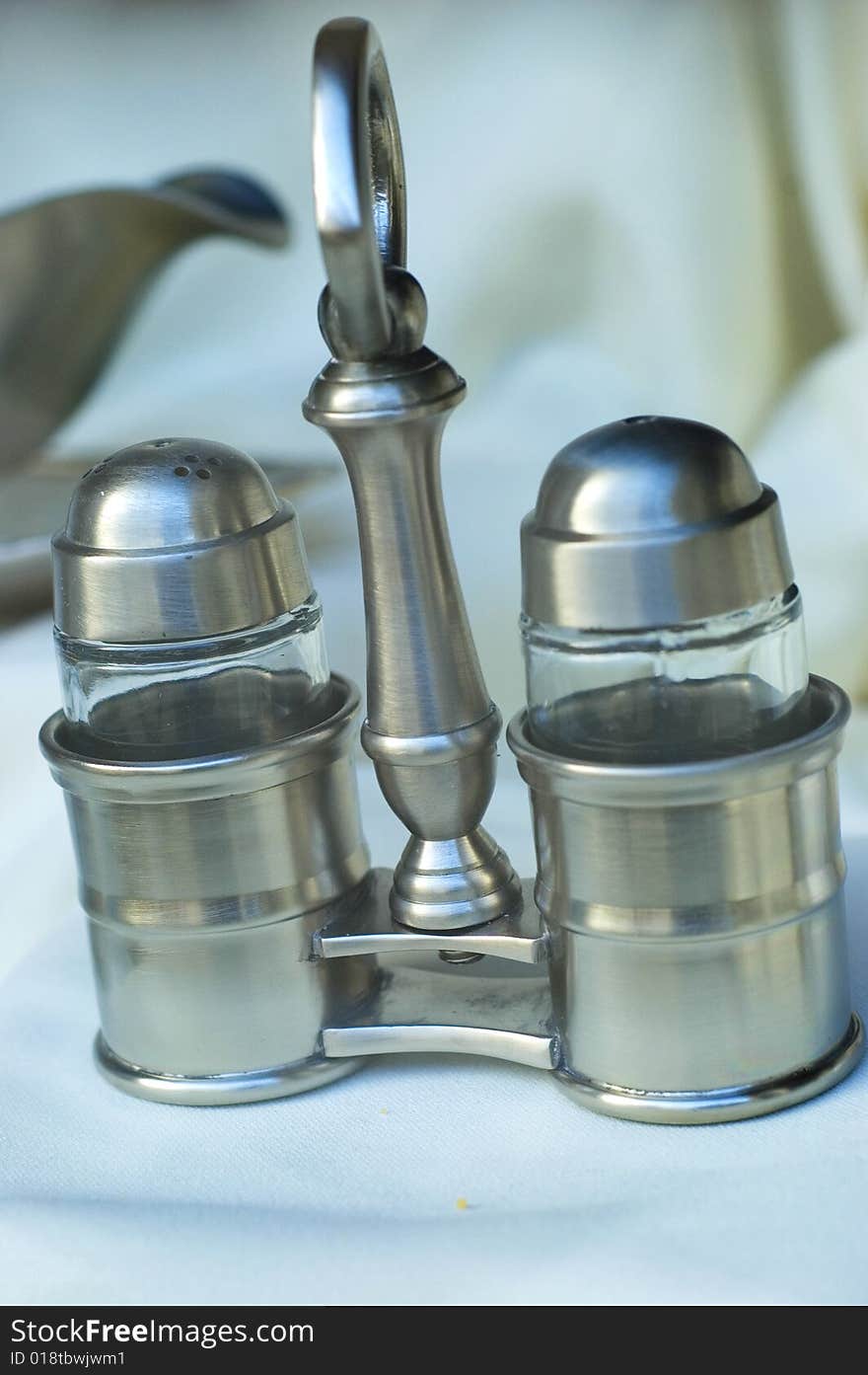 Salt and Pepper Shaker on a table