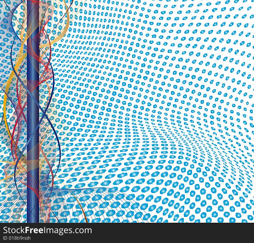 Illustration of futuristic halftone background. Illustration of futuristic halftone background