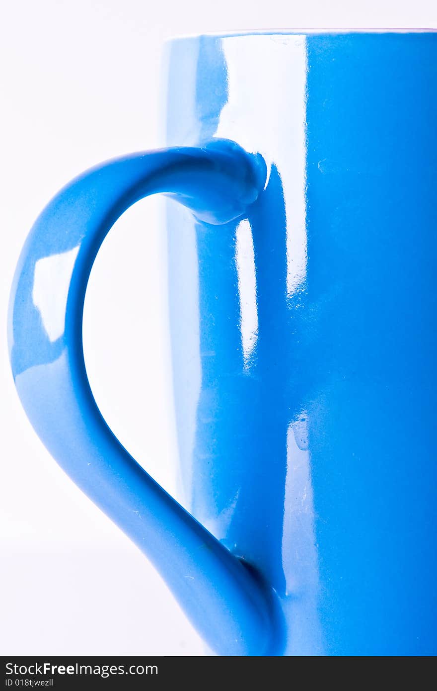 Close-up of coffee Mug on white