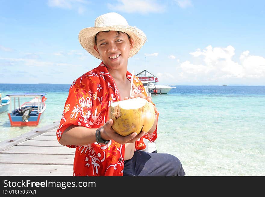 Welcome at tropical beach