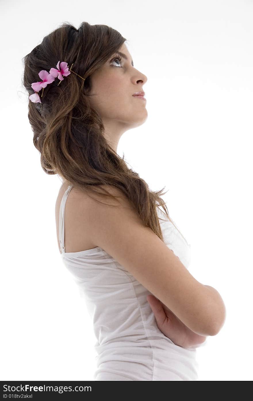 Glamorous woman with beautiful hair style