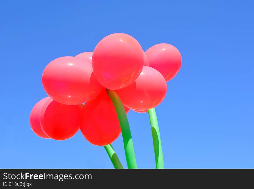 Balloons in the sky