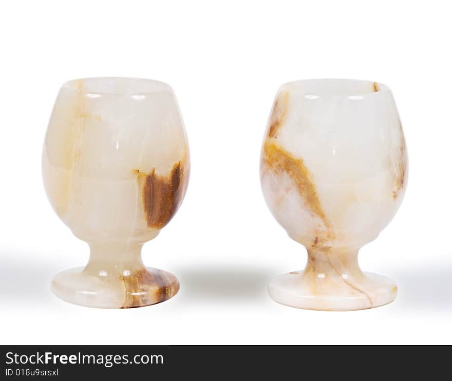 Two glasses from a stone