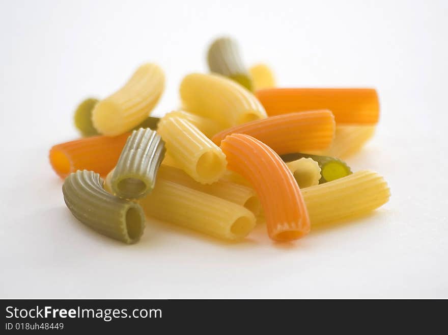 Fresh uncooked raw italian pasta