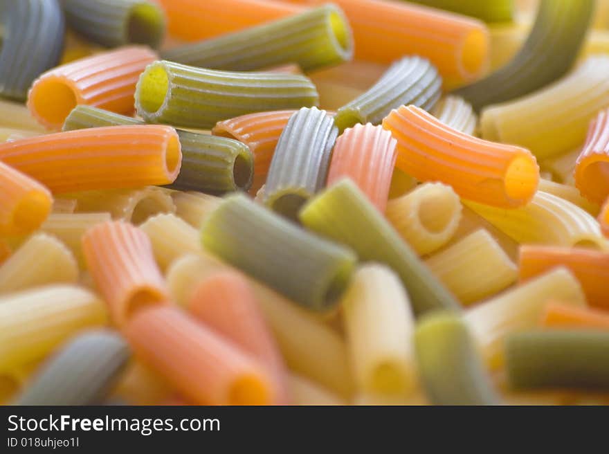 Fresh uncooked raw italian pasta