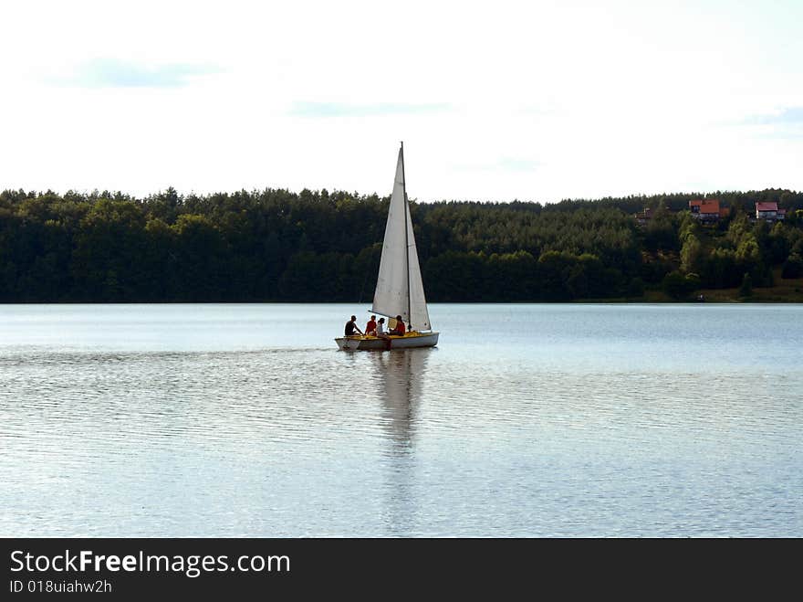 Sailing on the bay