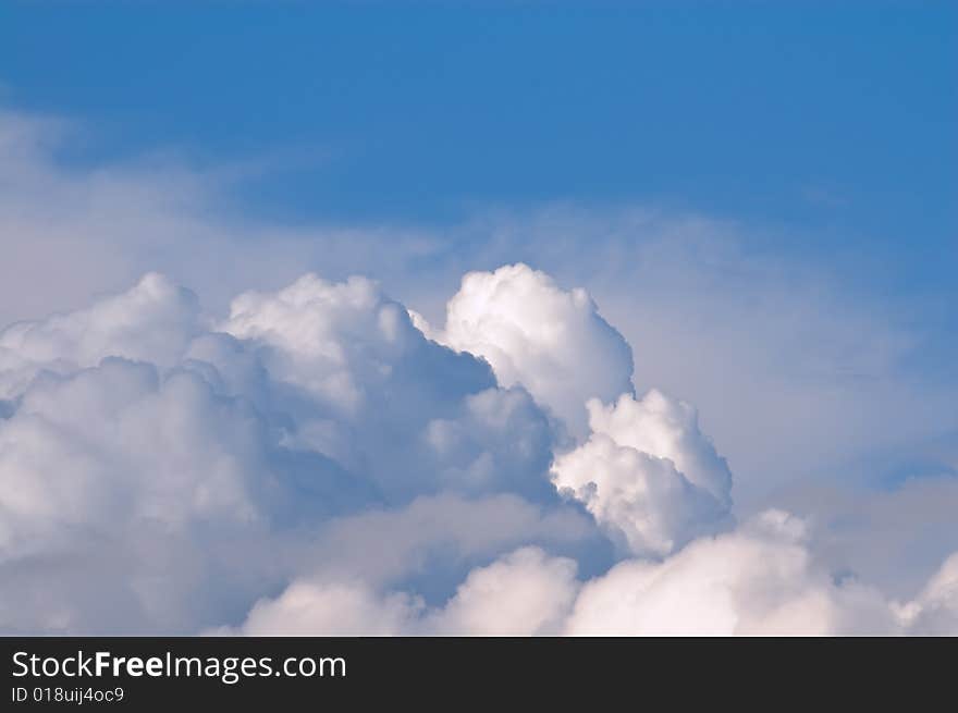 Close up abstract cloudscape background