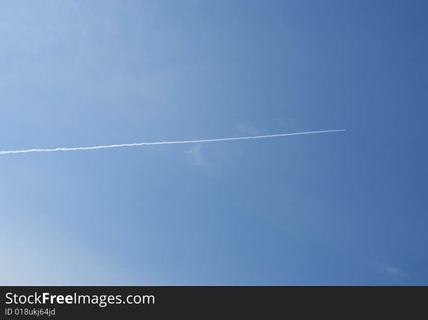 Jet plane in the sky