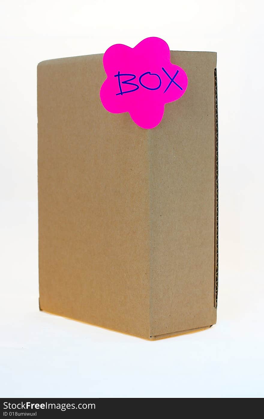 Open cardboard box - white isolated. Open cardboard box - white isolated