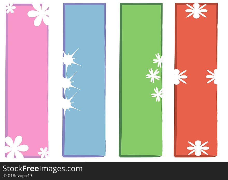 Illustration of vertical autumn banners. Illustration of vertical autumn banners