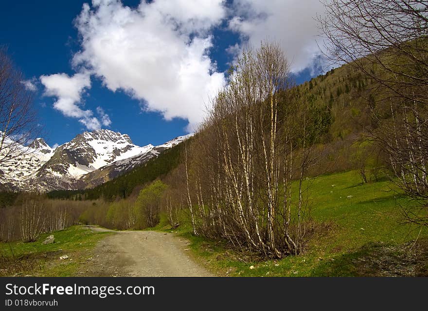 Abstract Mountain Background