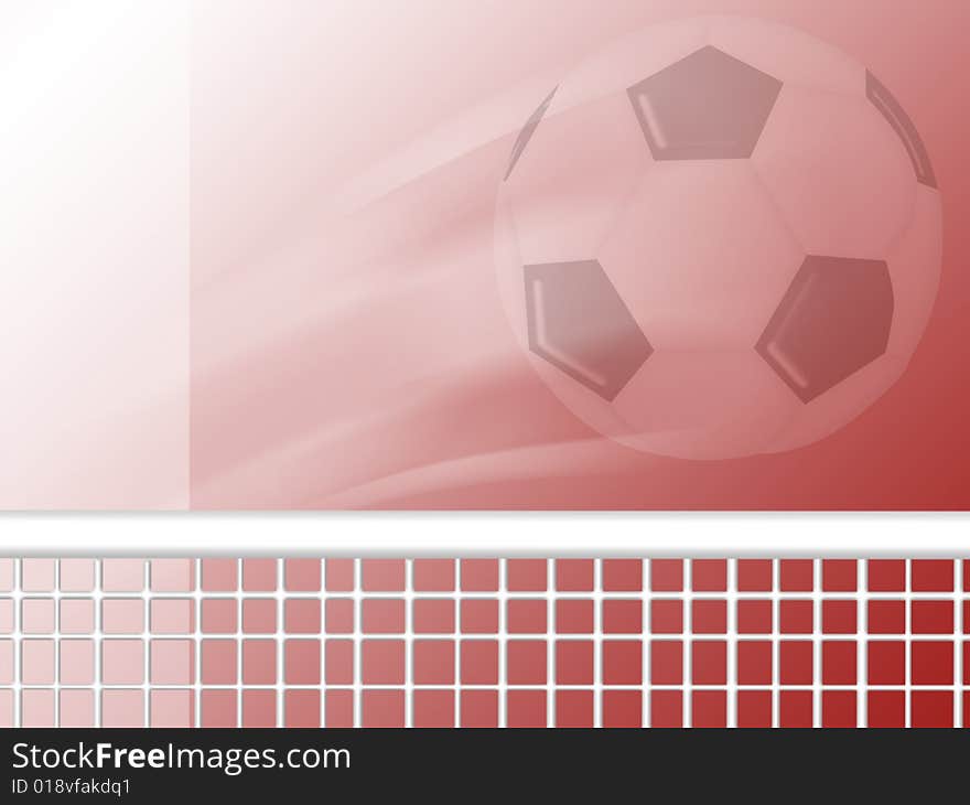 Flying soccer football background design. Flying soccer football background design