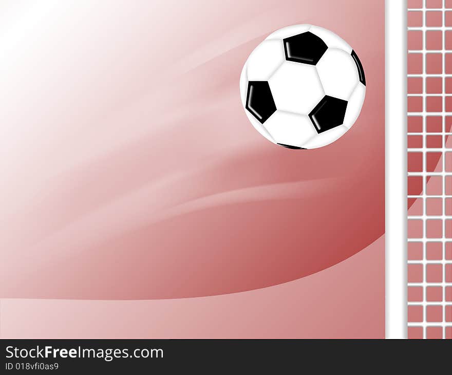 Flying soccer football background design. Flying soccer football background design