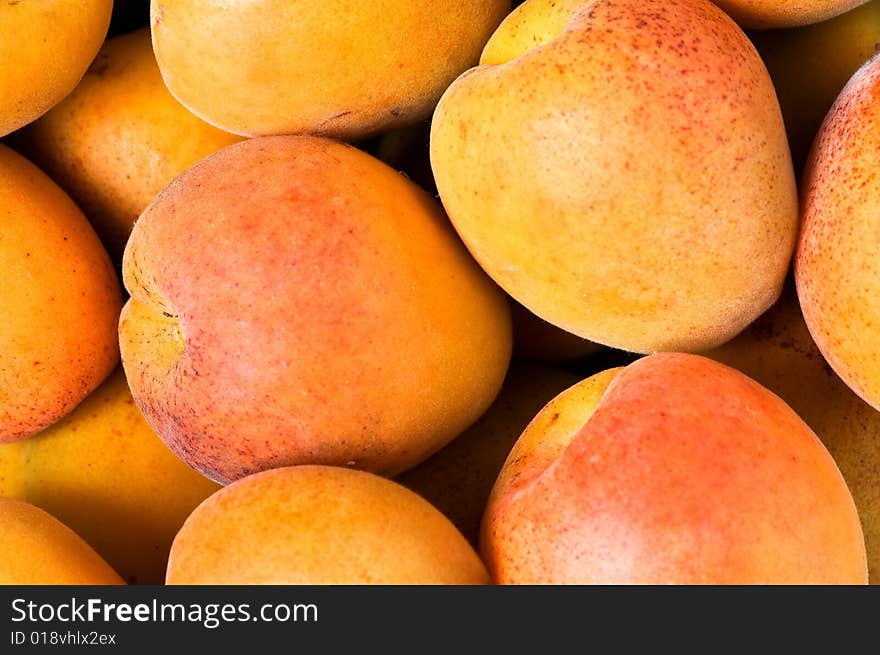 Colorful close-up apricot background