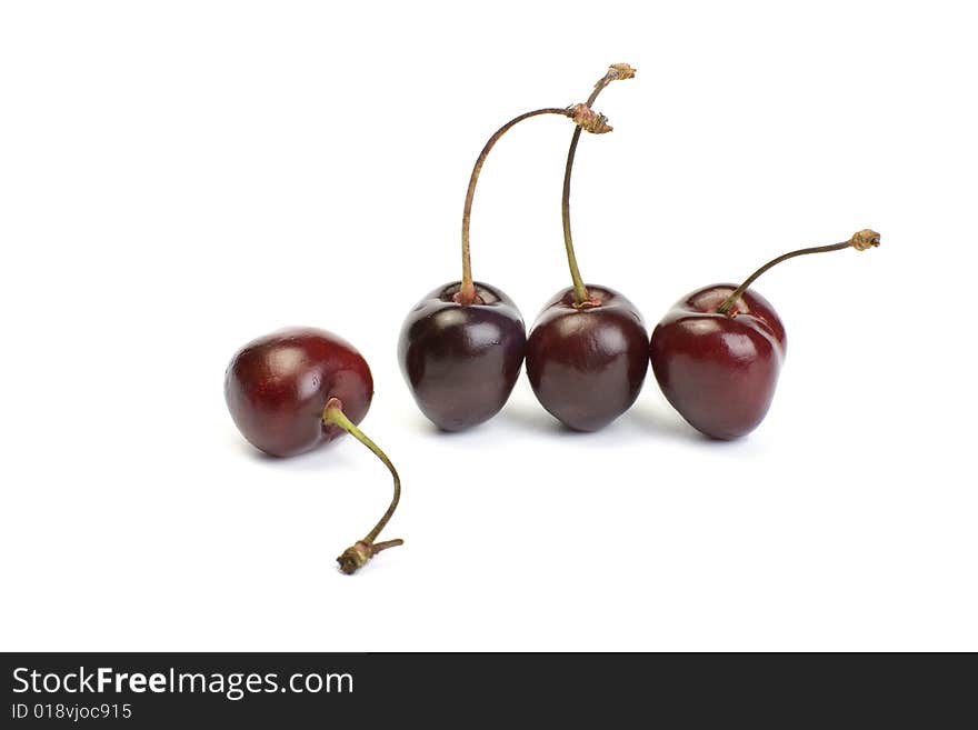 Four fresh cherry