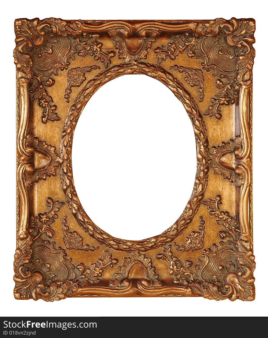 Antique frame with clipping path