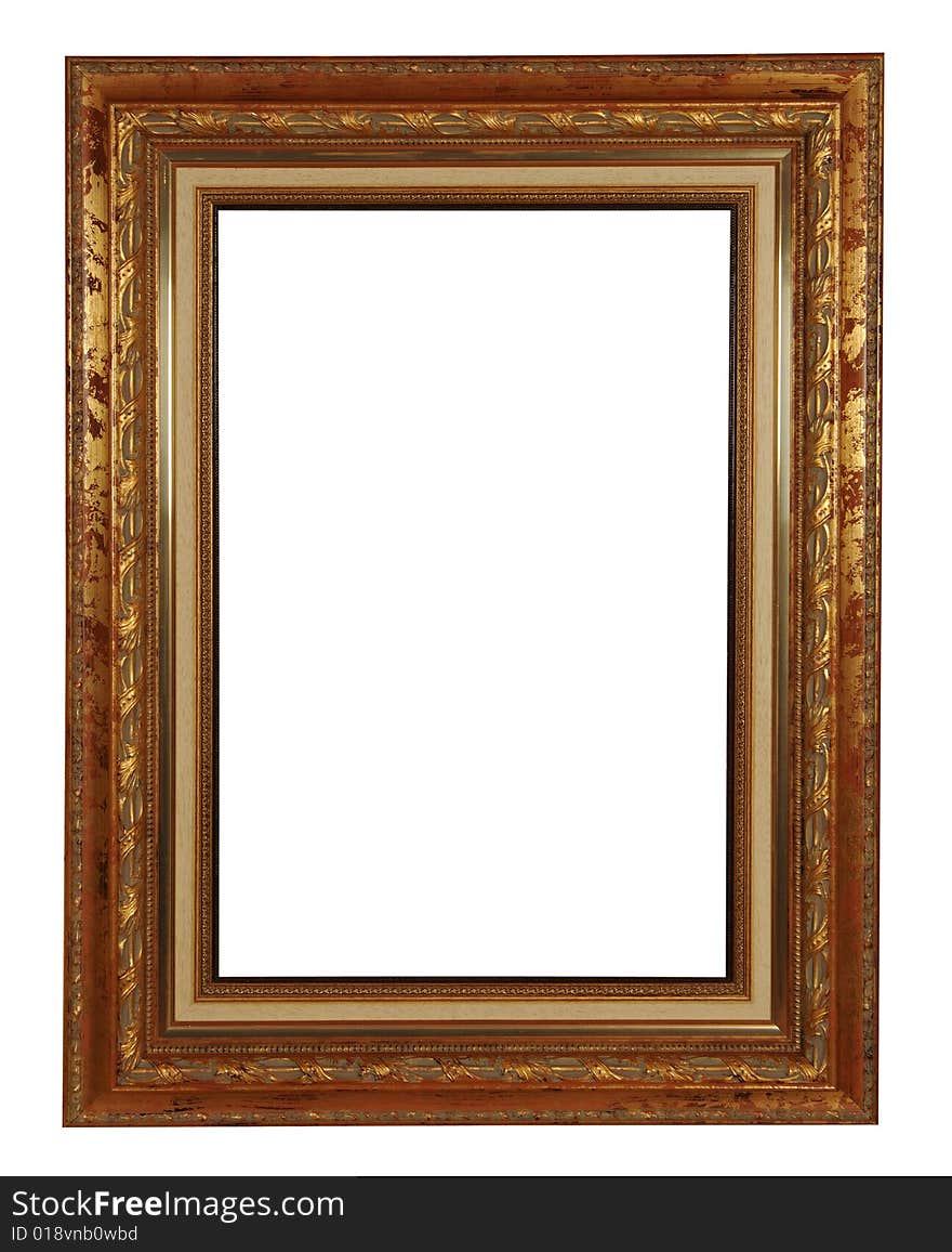 Antique frame with clipping path