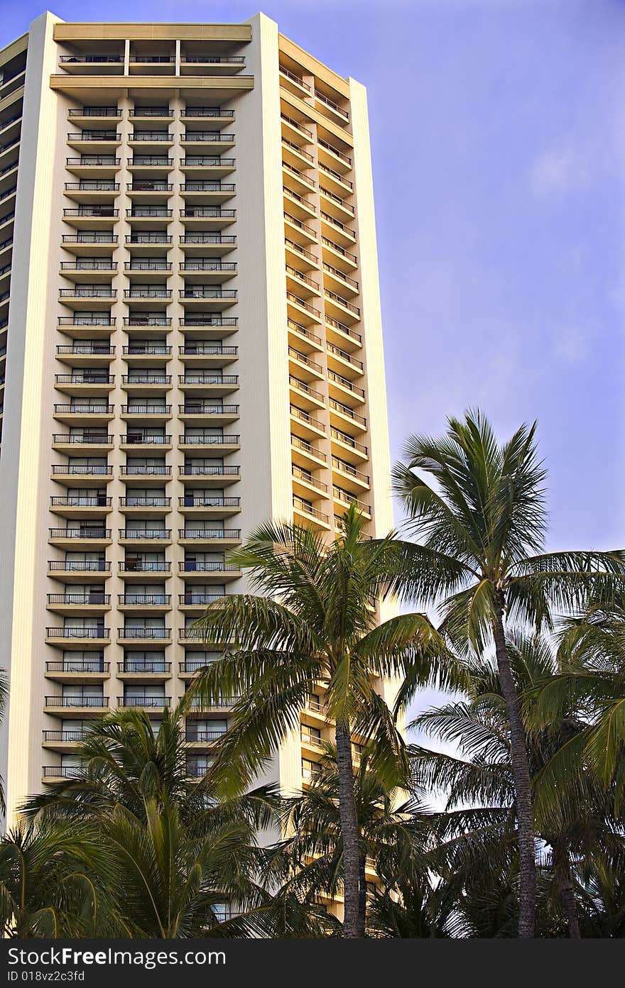 High rise building in tropical Waikiki. High rise building in tropical Waikiki