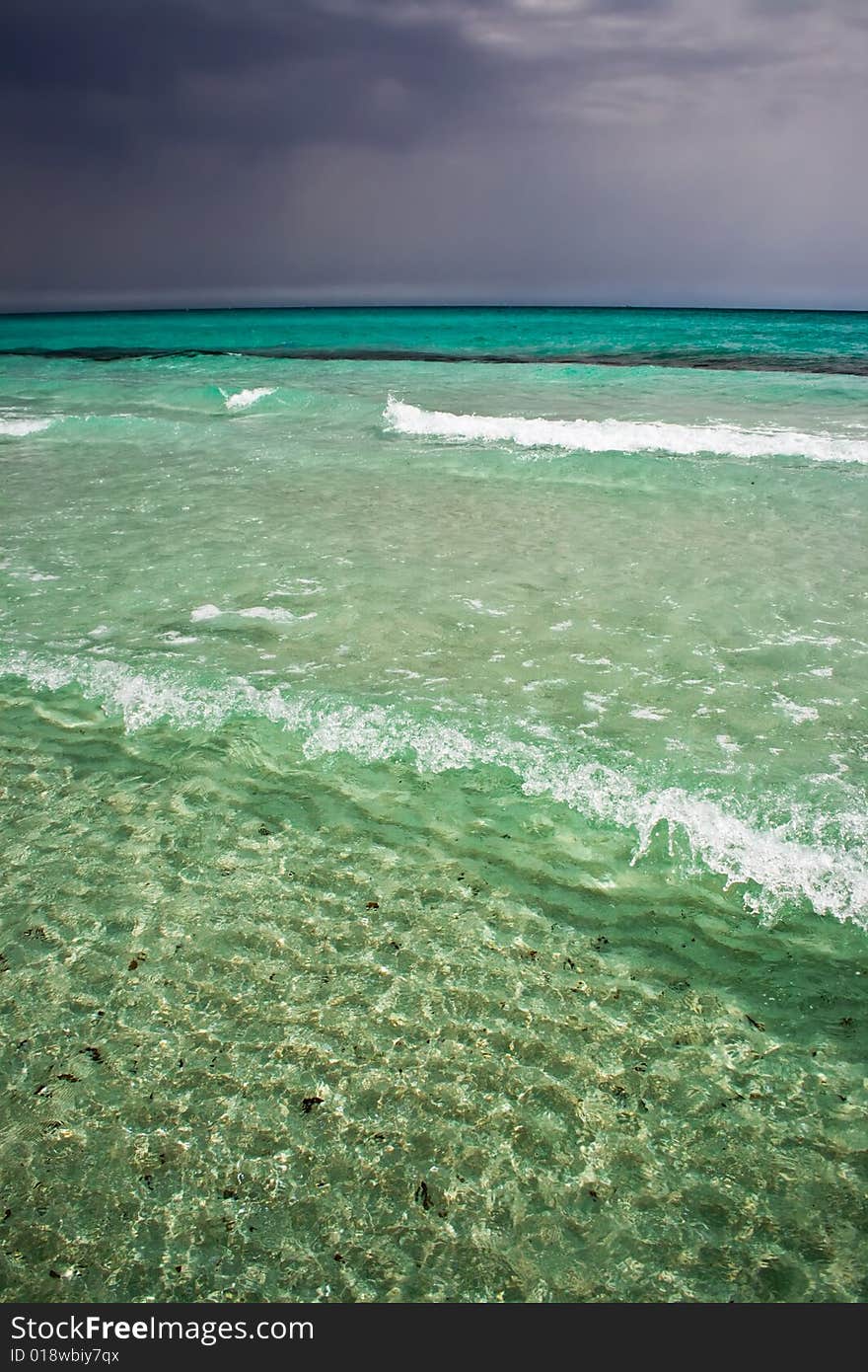 Tyrrhenian Sea before storm