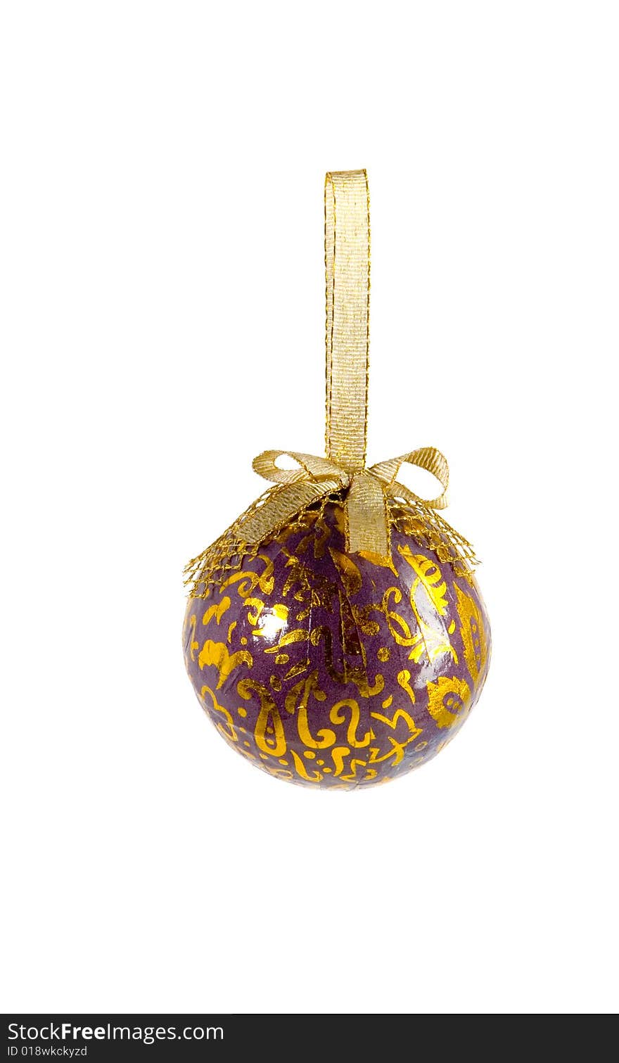 Purple christmas ball